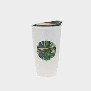 Starbucks 2014 Mug Traveler Dot Mermaid Logo Ceramic Tumbler 12oz
